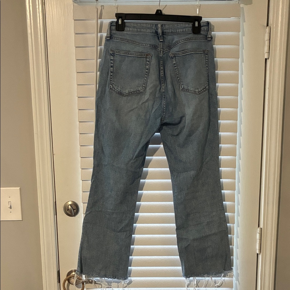 rag & bone Distressed Light Blue Straight Leg Jeans - Picture 12 of 12